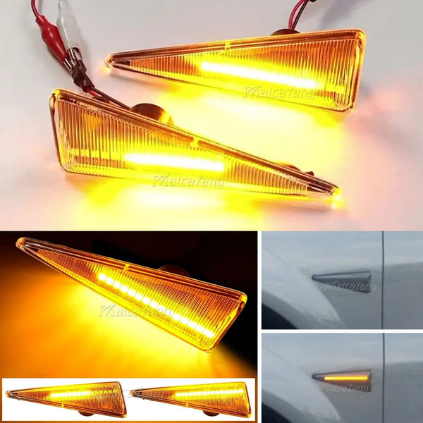 Planet Gates 2pieces Led Dynamic Side Marker Turn Signal Light For Renault Megane MK2 CC Espace MK4 Scenic MK2 Wind Avantime Thalia 2