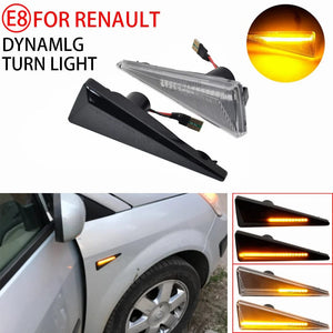 Planet Gates 2pieces Led Dynamic Side Marker Turn Signal Light For Renault Megane MK2 CC Espace MK4 Scenic MK2 Wind Avantime Thalia 2