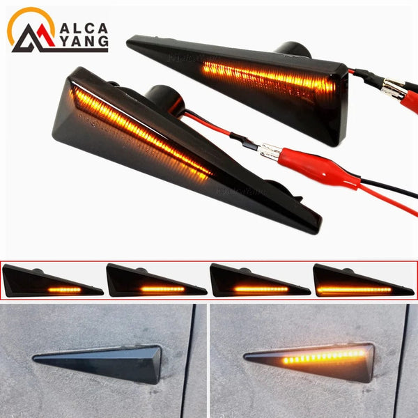Planet Gates 2pieces Led Dynamic Side Marker Turn Signal Light For Renault Megane MK2 CC Espace MK4 Scenic MK2 Wind Avantime Thalia 2