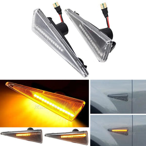 Planet Gates 2pieces Led Dynamic Side Marker Turn Signal Light For Renault Megane MK2 CC Espace MK4 Scenic MK2 Wind Avantime Thalia 2