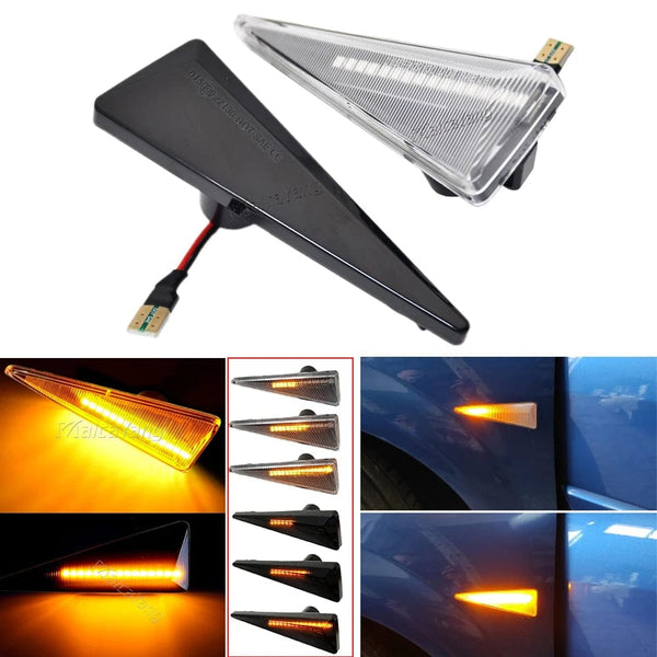Planet Gates 2pieces Led Dynamic Side Marker Turn Signal Light For Renault Megane MK2 CC Espace MK4 Scenic MK2 Wind Avantime Thalia 2