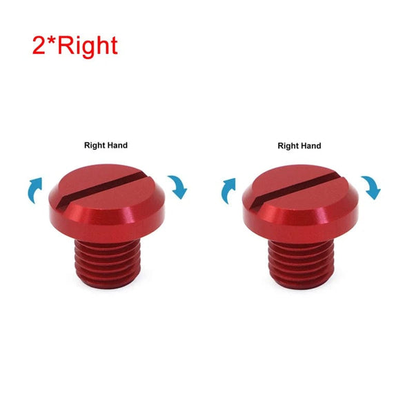 Planet Gates 2right Red Motorcycle M10*1.25 Left Right-Hand Threaded Mirror Hole Plug Screw Bolts Covers Caps For Yamaha FZ07 FZ09 FZ1 MT07 MT09 XSR900
