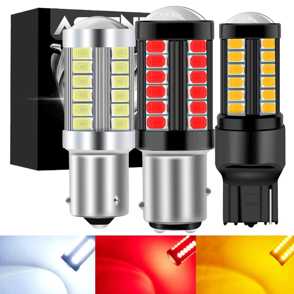Planet Gates 2X 1156 BA15S P21W 1157 P21/5W BAY15D BAU15S PY21W T20 7443 7440 3157 LED Car Tail Bulb Brake Reverse DRL Signal Light 12V 24V