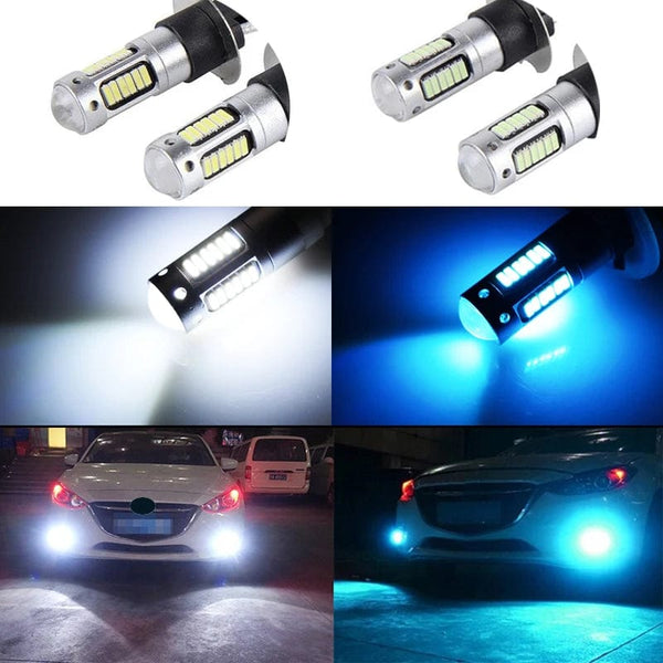 Planet Gates 2x 881 H27 Led Bulb 30 4014smd Car Fog Lights Driving Day Running Lamp Automobiles Bulbs Super Bright Car Bulbs White H27W/2