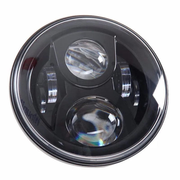 Planet Gates 2x Car 7 Inch Led Headlight Hi/Low H4 Halo Angle Eyes DRL For Jeep JK TJ OffRoad Defender Hummer 4x4 Suzuki Samurai Headlamp