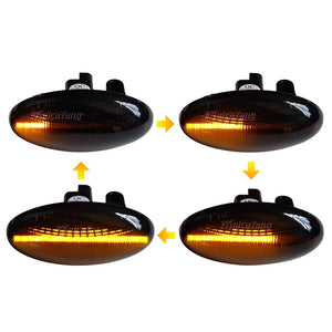 Planet Gates 2x Led Dynamic Turn Signal Side Marker Light Lamp For Peugeot 1007 107 206 307 407 607 Partner Expert