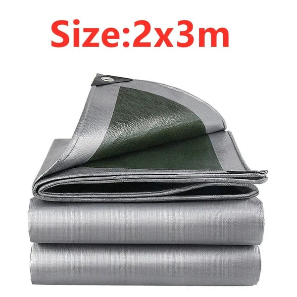 Planet Gates 2x3m PE 0.32mm Tarpaulin Waterproof Fabric Outdoor Tent Garden Plant Canopy Truck Canopy Waterproof Sunshade Dog House Cover