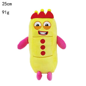 Planet Gates 3 14-30cm Cartoon number Plush Doll Toy Educational Stuffed Movie TV number Toys Kids Gift early childhood education doll