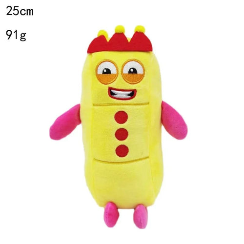 Planet Gates 3 14-30cm Cartoon number Plush Doll Toy Educational Stuffed Movie TV number Toys Kids Gift early childhood education doll