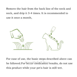 Planet Gates 3*1ml External Parasite Drops Plant Extract Safety Formula Remove Fleas,lice Use for 0.6-4kg Kittens