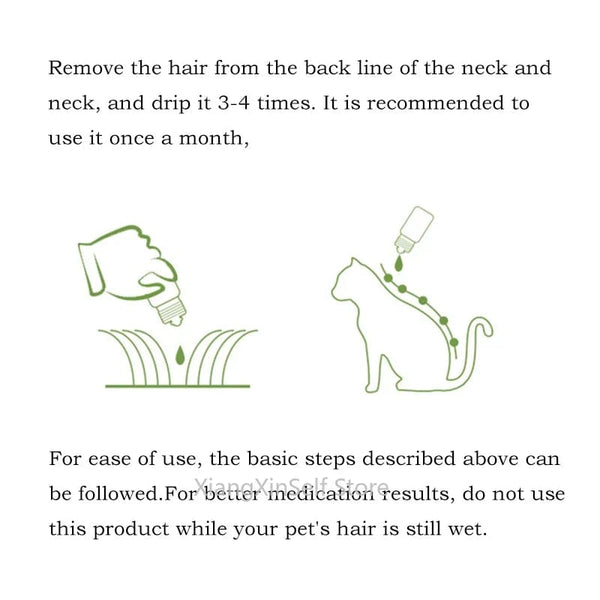 Planet Gates 3*1ml External Parasite Drops Plant Extract Safety Formula Remove Fleas,lice Use for 0.6-4kg Kittens