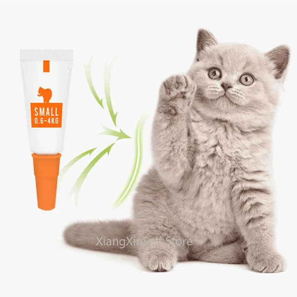 Planet Gates 3*1ml External Parasite Drops Plant Extract Safety Formula Remove Fleas,lice Use for 0.6-4kg Kittens