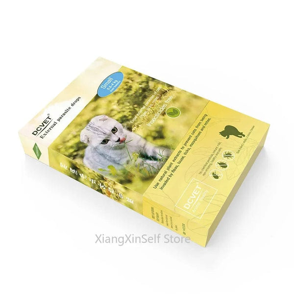 Planet Gates 3*1ml External Parasite Drops Plant Extract Safety Formula Remove Fleas,lice Use for 0.6-4kg Kittens