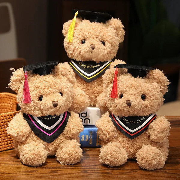 Planet Gates 3 / 23cm Doctor's Clothing Teddy Bear Doll Plush Toy Small Sitting Bear Doll Boys Girls Students Graduation Gift