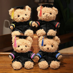 Planet Gates 3 / 23cm Doctor's Clothing Teddy Bear Doll Plush Toy Small Sitting Bear Doll Boys Girls Students Graduation Gift