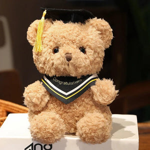 Planet Gates 3 / 23cm Doctor's Clothing Teddy Bear Doll Plush Toy Small Sitting Bear Doll Boys Girls Students Graduation Gift