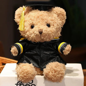 Planet Gates 3 / 23cm Doctor's Clothing Teddy Bear Doll Plush Toy Small Sitting Bear Doll Boys Girls Students Graduation Gift
