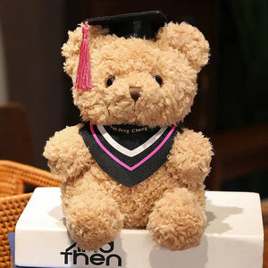 Planet Gates 3 / 23cm Doctor's Clothing Teddy Bear Doll Plush Toy Small Sitting Bear Doll Boys Girls Students Graduation Gift