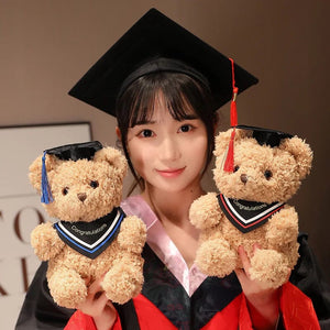 Planet Gates 3 / 23cm Doctor's Clothing Teddy Bear Doll Plush Toy Small Sitting Bear Doll Boys Girls Students Graduation Gift