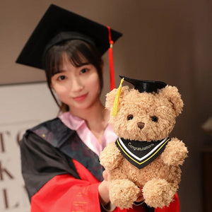 Planet Gates 3 / 23cm Doctor's Clothing Teddy Bear Doll Plush Toy Small Sitting Bear Doll Boys Girls Students Graduation Gift
