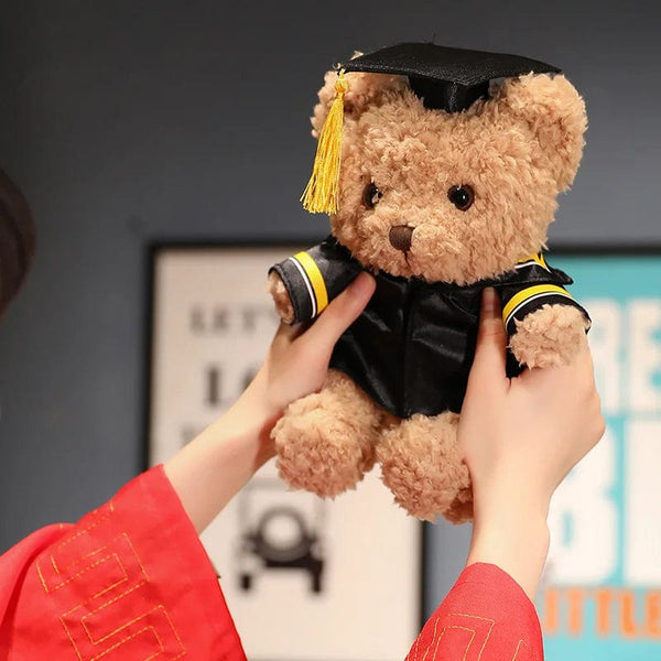 Planet Gates 3 / 23cm Doctor's Clothing Teddy Bear Doll Plush Toy Small Sitting Bear Doll Boys Girls Students Graduation Gift