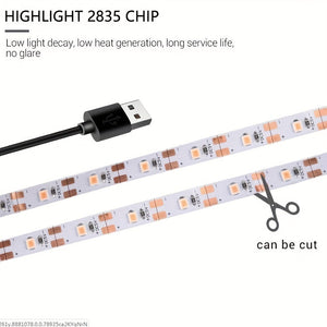 Planet Gates 3.28ft/1M 1pc, Plant Growth Lamp UV Phytolamp Plant Flower Greenhouse Cultivation Hydroponic Lamp 5V LED USB Grow Light Full Spectrum Growth Lamp Not Waterproof