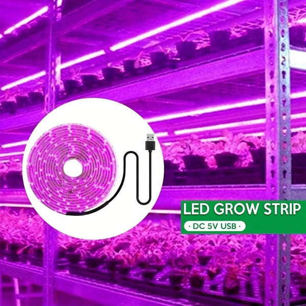 Planet Gates 3.28ft/1M 1pc, Plant Growth Lamp UV Phytolamp Plant Flower Greenhouse Cultivation Hydroponic Lamp 5V LED USB Grow Light Full Spectrum Growth Lamp Not Waterproof