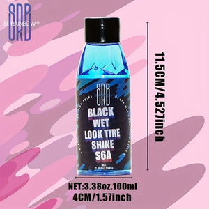 Planet Gates 3.38 Oz/100ml SURAINBOW Tire Shine Dressing, For A Whole New Level Of Shine And Depth Of Black, Safe For Cars, Trucks, Motorcycles, RVs & More, 3.38oz