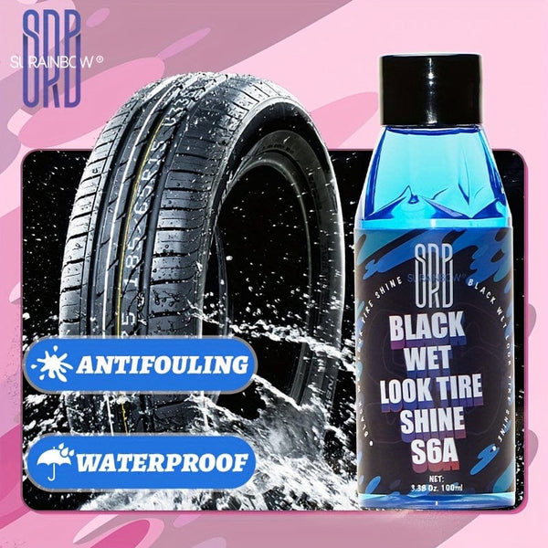 Planet Gates 3.38 Oz/100ml SURAINBOW Tire Shine Dressing, For A Whole New Level Of Shine And Depth Of Black, Safe For Cars, Trucks, Motorcycles, RVs & More, 3.38oz