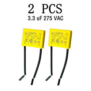 Planet Gates 3.3uF 2PCS capacitor 3.3UF 275VAC anti-light flash safety capacitor.Suitable for smart touch switches without neutral, electric fans, etc