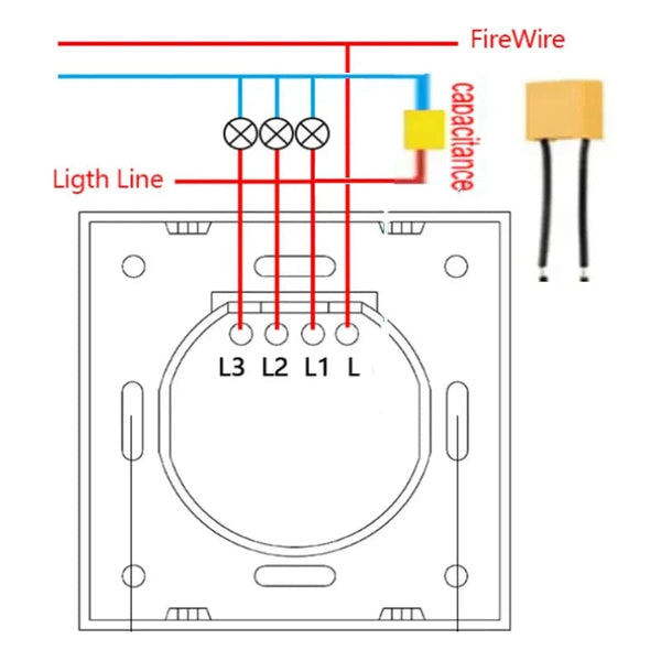 Planet Gates 3.3uF 2PCS capacitor 3.3UF 275VAC anti-light flash safety capacitor.Suitable for smart touch switches without neutral, electric fans, etc
