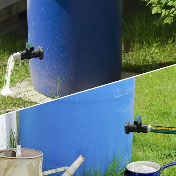 Planet Gates 3/4 2pcs/set, PVC Water Barrel Spigot Kit, Connector Drain Adapter With Inner Connection For Garden, Rain Barre, Garden Tool Supplies