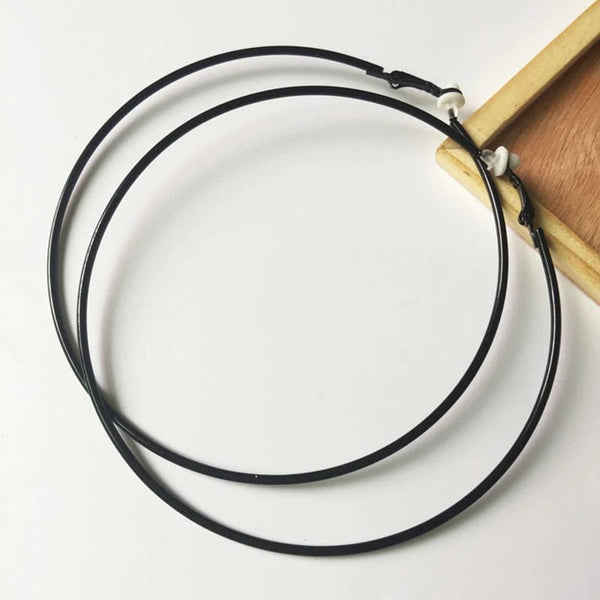 Planet Gates 3/4/5/6/7/8/9/10CM Electroplating Hoop Earrings Without Piercing Classic All Match Fake Clip-On Daily Party Circle Ear Ring Clip