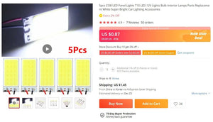 Planet Gates 3/4/6/10X Marine Grade Car Driving Large Lights 12 Volt Cool White LED Courtesy Car Boat Atmosphere Lamp Waterproof Signal Light