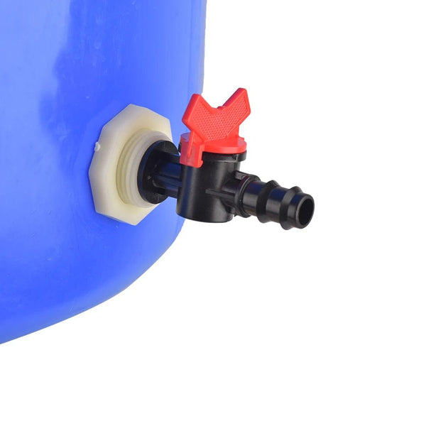 Planet Gates 3/4 Inch Rain Barrel Bulkhead Fitting Kit PVC Rain Barrel Valve with Hose AdapterRain Barrel Kit for Aquariums Water Tanks Pools