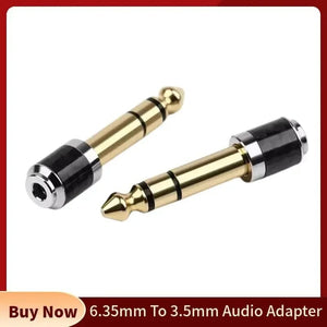 Planet Gates 3.5 to 6.35 Adapter Audio Converters 1/4" 1/8" Male Female Connectors 6.5mm to 3.5mm Jack Headphone Consumer Electronics