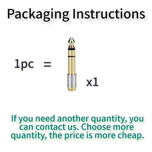 Planet Gates 3.5 To 6.35 Audio Adapter 6.5mm To 3.5mm Jack Converters Male Female Connector Headphone Plug 6.3mm 6.5mm Consumer Electronics