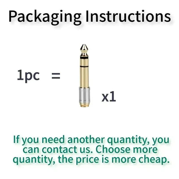 Planet Gates 3.5 To 6.35 Audio Adapter 6.5mm To 3.5mm Jack Converters Male Female Connector Headphone Plug 6.3mm 6.5mm Consumer Electronics