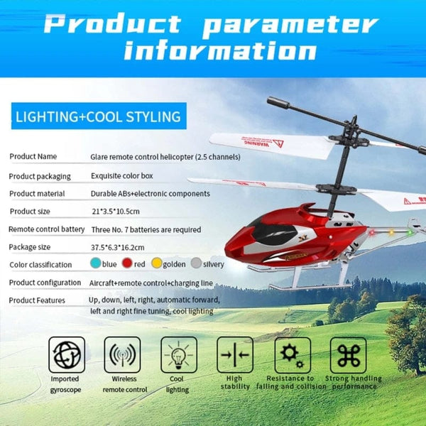 Planet Gates 3.5CH RC Helicopter with Light Fall Resistant  XK913 Remote Control Helicopter Plane Aircraft Flying Kids Toys for Boys Gifts