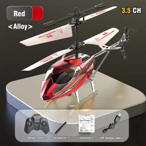 Planet Gates 3.5CH red 3.5CH RC Helicopter with Light Fall Resistant  XK913 Remote Control Helicopter Plane Aircraft Flying Kids Toys for Boys Gifts