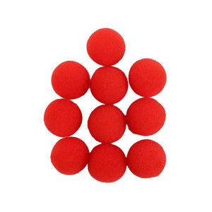 Planet Gates 3.5cm 10 PCS 2.5/3.5/4.5cm Finger Sponge Ball Magic Tricks Classical Magician Illusion Comedy Close-up Stage Card Magic Accessories