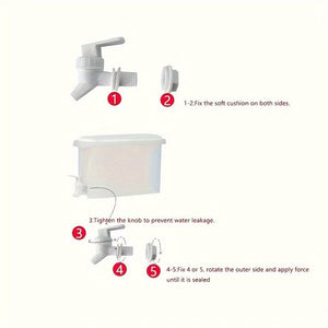 Planet Gates 3.5L 1pc, Refrigerator Cold Kettle, Summer Cooling Large Capacity Fruit Tea Kettle, Household High Temperature Resistant Drink Bucket, With Faucet Ice Water Juice Bucket, Kitchen Supplies, Bar Supplies