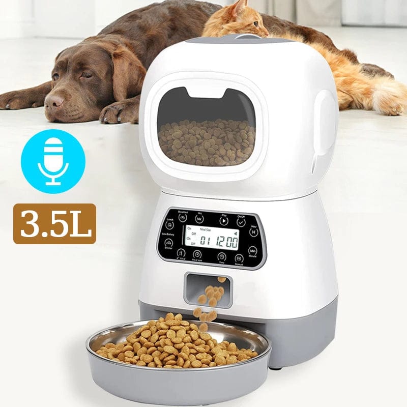 Planet Gates 3.5L Automatic Pet Feeder Smart Food Dispenser For Dog Cat Bowl Timer Robot Pet Feeding Water Dispenser Auto Sensor Cat Fountain