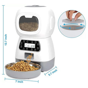 Planet Gates 3.5L Automatic Pet Feeder Smart Food Dispenser For Dog Cat Bowl Timer Robot Pet Feeding Water Dispenser Auto Sensor Cat Fountain