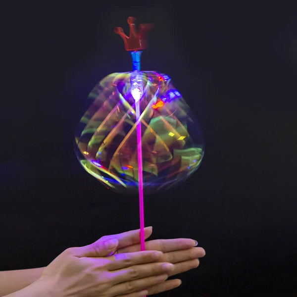Planet Gates 3/5Pcs Magic Twist Bubble Wand Rainbow Led Glowing Bubble Stick Colorful Bubble Wand Kids Luminous Toys Wedding Party Gifts
