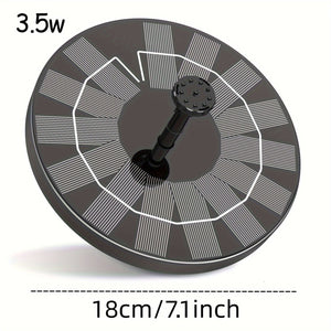 Planet Gates 3.5W 1pc 2.5W Solar Pond Fountain With 6 Nozzles, Solar Powered Water Fountain DIY Kit For Garden, Ponds, Pool, Fish Tank, Outdoor, Pond Decor