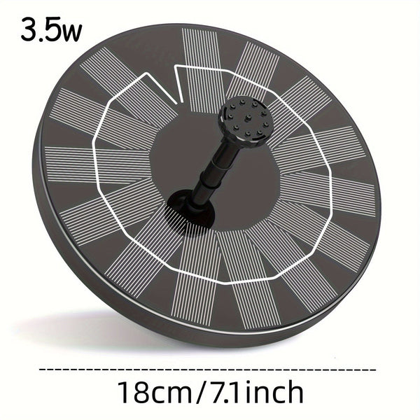 Planet Gates 3.5W 1pc 2.5W Solar Pond Fountain With 6 Nozzles, Solar Powered Water Fountain DIY Kit For Garden, Ponds, Pool, Fish Tank, Outdoor, Pond Decor