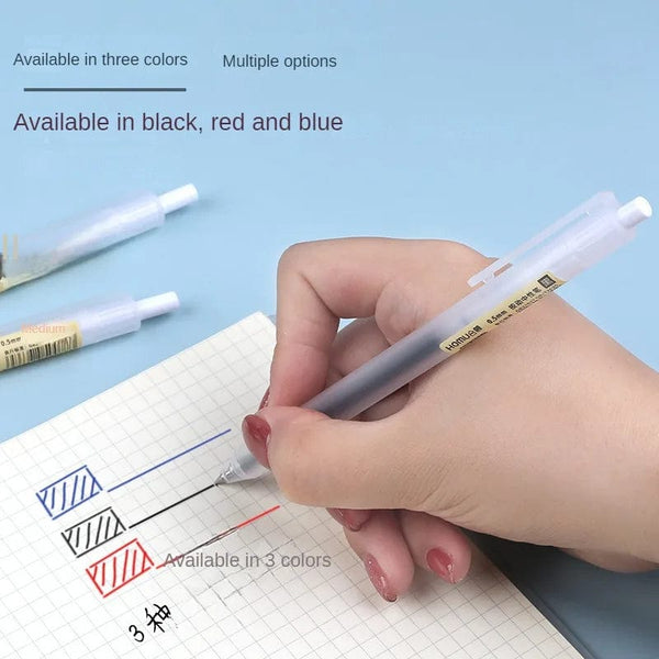 Planet Gates 3/6/10Pcs Gel Pens Set Black/red/blue Ballpoint for writing 0.5mm Refills Office Accessories School Supplies Stationery