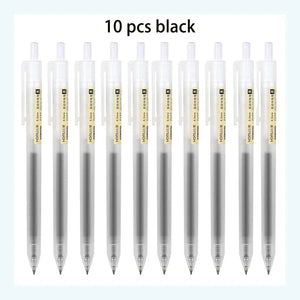 Planet Gates 3/6/10Pcs Gel Pens Set Black/red/blue Ballpoint for writing 0.5mm Refills Office Accessories School Supplies Stationery