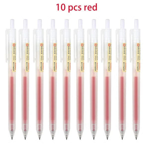 Planet Gates 3/6/10Pcs Gel Pens Set Black/red/blue Ballpoint for writing 0.5mm Refills Office Accessories School Supplies Stationery